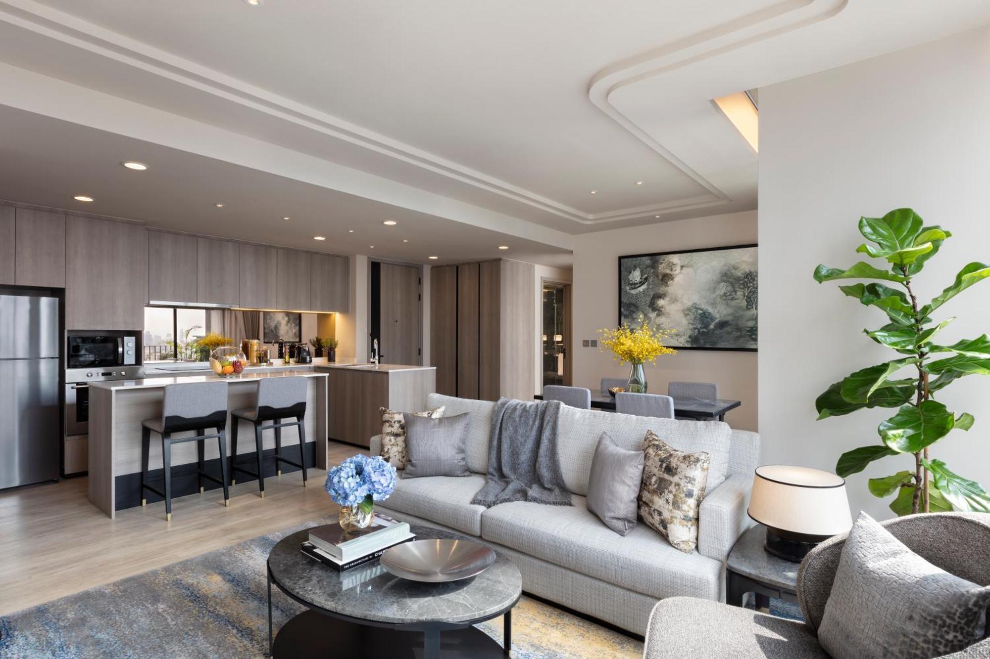 Ascott Thonglor Bangkok Hotel Eksteriør billede The interior of a typical apartment